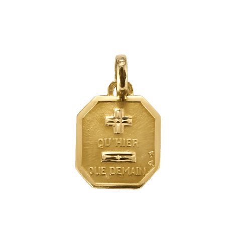 Pendentif Augis - Pendentif sentimentale en or jaune. 58 Facettes LEN1830