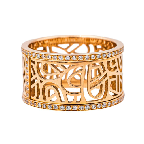 Bague 54 Poiray Bague Cœur fil Or rose Diamant 58 Facettes 4160472RV