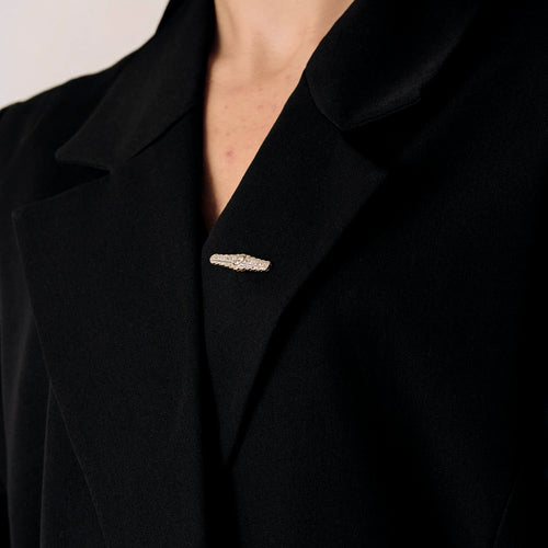 Broche Broche Art Deco en or jaune, or blanc et diamants 58 Facettes CAS0245