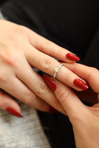 Cartier Bague Solitaire 1895 Platine Diamant