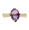 Bague 53.5 Bague cocktail art deco or jaune 18k ornée d'une améthyste 2,12 carats en sertis griffes 58 Facettes A04967