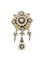 Broche Broche ancienne guirlande or argent perles fines diamants taille ancienne 58 Facettes 340B