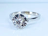 Bague Bague en or blanc 18 carats, diamant taille brillant 58 Facettes AB463