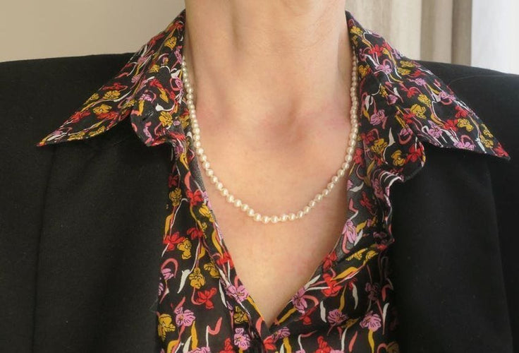 Collier Collier choker perles de culture Akoya 58 Facettes