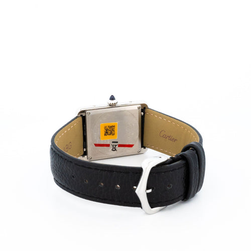 Montre Cartier - Montre Tank Must Medium cadran ivoire chiffres romains 58 Facettes