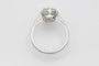 Bague 53 Bague solitaire classique en or blanc avec un diamant de 2,01 carats 58 Facettes 11533