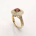 Bague 52 Bague or jaune rubis & diamants 58 Facettes