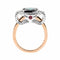 Bague 59 Portrait of an Idea ring – Unique Creation by Gianpiero Casolani 58 Facettes GCR001