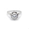 Bague 51 Solitaire platine diamant 58 Facettes 150134R