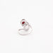 Bague Bague or blanc avec diamants et rubis 58 Facettes