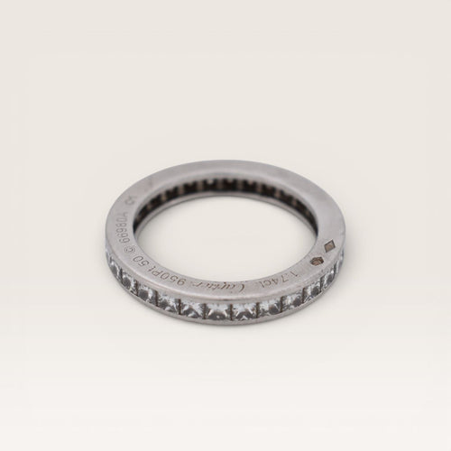 Bague 50 CARTIER Alliance éternité Art Déco – Platine & Diamants, 1920 58 Facettes 520
