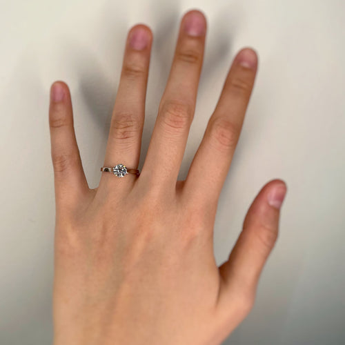 Solitaire - Or, Platine & Diamant 58 Facettes 240375R