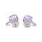 Boucles d'oreilles Mauboussin Boucles d'oreilles Petit visage d'amour  Or blanc Améthyste, Diamant 58 Facettes 4157393RV