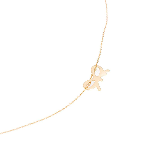 Collier Collier Ginette NY Mini noeud sur chaîne Or rose 58 Facettes 2519514CN