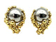 Boucles d'oreilles GILBERT ALBERT. Clips d'oreilles or jaune 18K et billes interchangeables 58 Facettes
