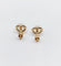 Boucles d'oreilles Puces d'oreilles vintage or jaune cabochons pierres de lunes 58 Facettes A05689