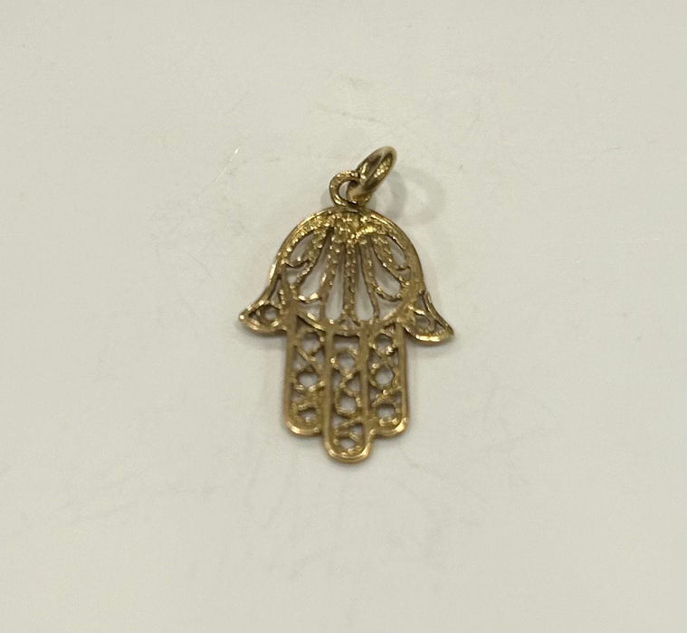 Pendentif Pendentif khomsa or jaune 58 Facettes LP558