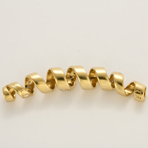 Pendentif Pendentif moderniste en or jaune et diamants 58 Facettes RAM3335