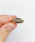 Bague 56.5 Bague jonc bombé antique en or 14k et diamant taille rose 58 Facettes A06623