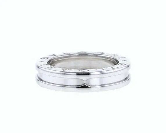 Bague 49 Bague Bulgari B.zero1 en or blanc, anneau simple 58 Facettes 14786