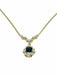 Collier Collier pendentif en or jaune avec diamants et saphirs 58 Facettes