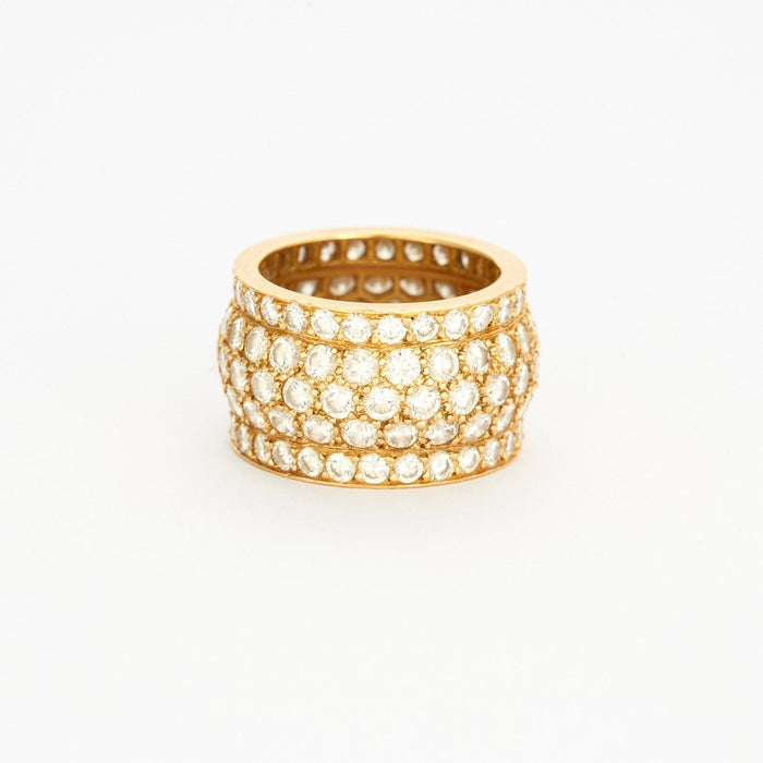 CARTIER - NIGERIA - Bague or jaune pavée de diamants