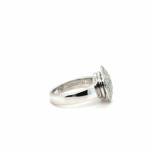Bague MontBlanc - Bague « La Dame Blanche » Or blanc et diamants 58 Facettes 1.0001961/1