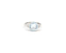 Bague Bague en or blanc avec une aigue-marine de 3,03 ct et des diamants de 0,21 ct 58 Facettes 14356