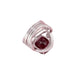 Bague 53 Bague en or blanc, sertie d'une importante tourmaline rouge intense ( Rubellite ) 58 Facettes