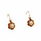 Boucles d'oreilles Petites Dormeuses or rose, perle (circa 1900) 58 Facettes A06037