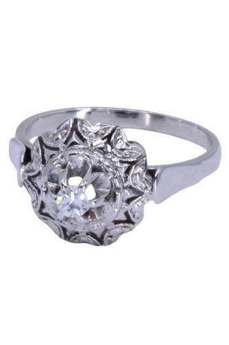 Bague 49 SOLITAIRE DIAMANT 0.07 CARAT 58 Facettes 082631
