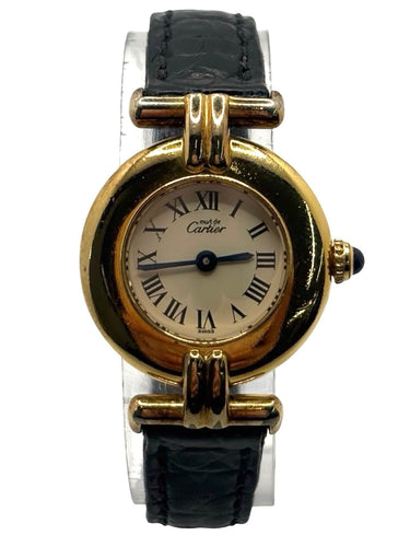 Montre Cartier - Montre Colisée Must en vermeil et argent, mouvement quartz 58 Facettes