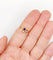 Bague 57 Bague toi et moi antique en or rose 18k perle et pierre bleue 58 Facettes A06504