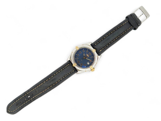 vintage montre BREITLING wings lady b67050 acier et or 30 mm +boite quartz 58 Facettes 269960