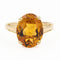 Bague 59 Bague Or jaune Citrine 58 Facettes 2130442CN