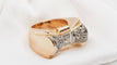 Bague 51.5 Bague années 50 en or rose, platine et diamants 58 Facettes 30362