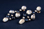Boucles d'oreilles Pendants d'oreilles titane, pierre de lune, saphirs et diamants 58 Facettes 227235
