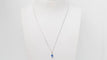Collier Collier en or blanc, tanzanite et diamants 58 Facettes 32628