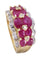Bague 54 BAGUE MODERNE RUBIS ET DIAMANTS 58 Facettes 085381