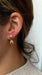 Boucles d'oreilles Paire de boucle d'oreilles or, rubis, diamants 58 Facettes