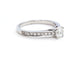 Bague 53 Bague solitaire en or blanc 18 carats et diamants 58 Facettes 578713RV