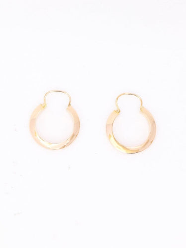 Boucles d'oreilles Créoles vintage or rose 58 Facettes 1173.3