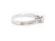 Bague 53 Bague solitaire en or blanc 18 carats et diamants 58 Facettes 578713RV