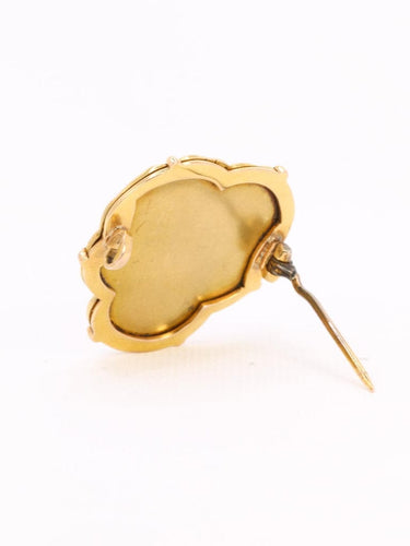 Broche Auguste VAUDET - Broche Art Nouveau femme or jaune diamants 58 Facettes 1136.4