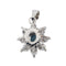 Pendentif Pendentif Pompadour Or blanc Saphir 58 Facettes 3244481CN