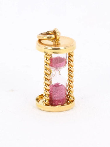 Pendentif Pendentif charms vintage sablier or jaune 58 Facettes 1099.2