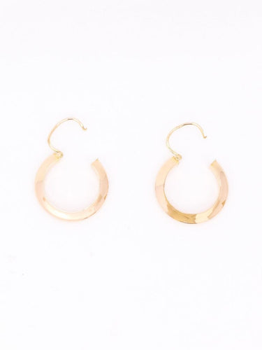 Boucles d'oreilles Créoles vintage or rose 58 Facettes 1173.3