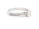 Bague 53 Bague solitaire en or blanc 18 carats et diamants 58 Facettes 578713RV