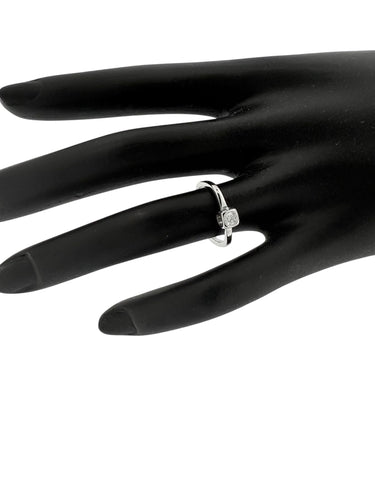 Dinh Van - Bague cube or blanc, diamant naturel