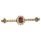 Broche Broche or gris et jaune, rubis et diamants 58 Facettes BLO01585